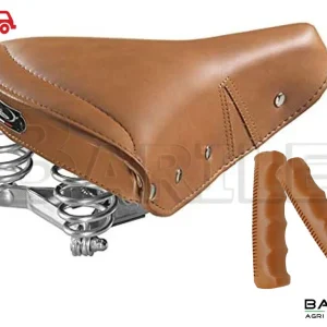 Sella MONTEGRAPPA STORICA + Manopole Bici Epoca - Bacchetta - Vintage Marrone